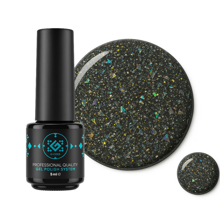 Reflective Gel Polish G-Code — світловідбиваючий гель-лак з мерехтливим ефектом #9 